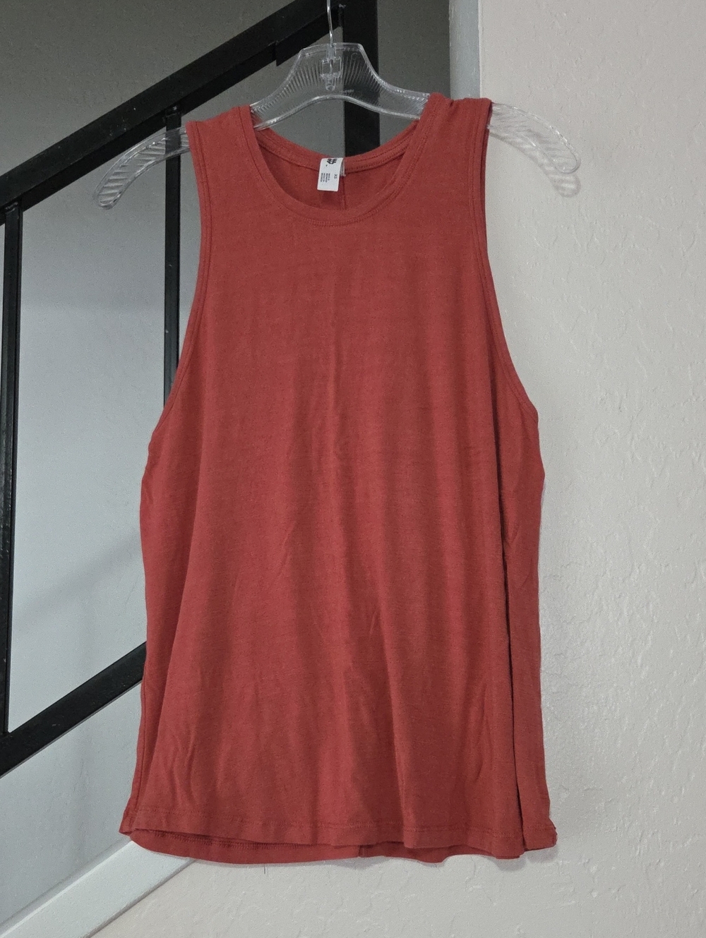 all in motion Rust Red Sleeveless High Neck Tank Size XS